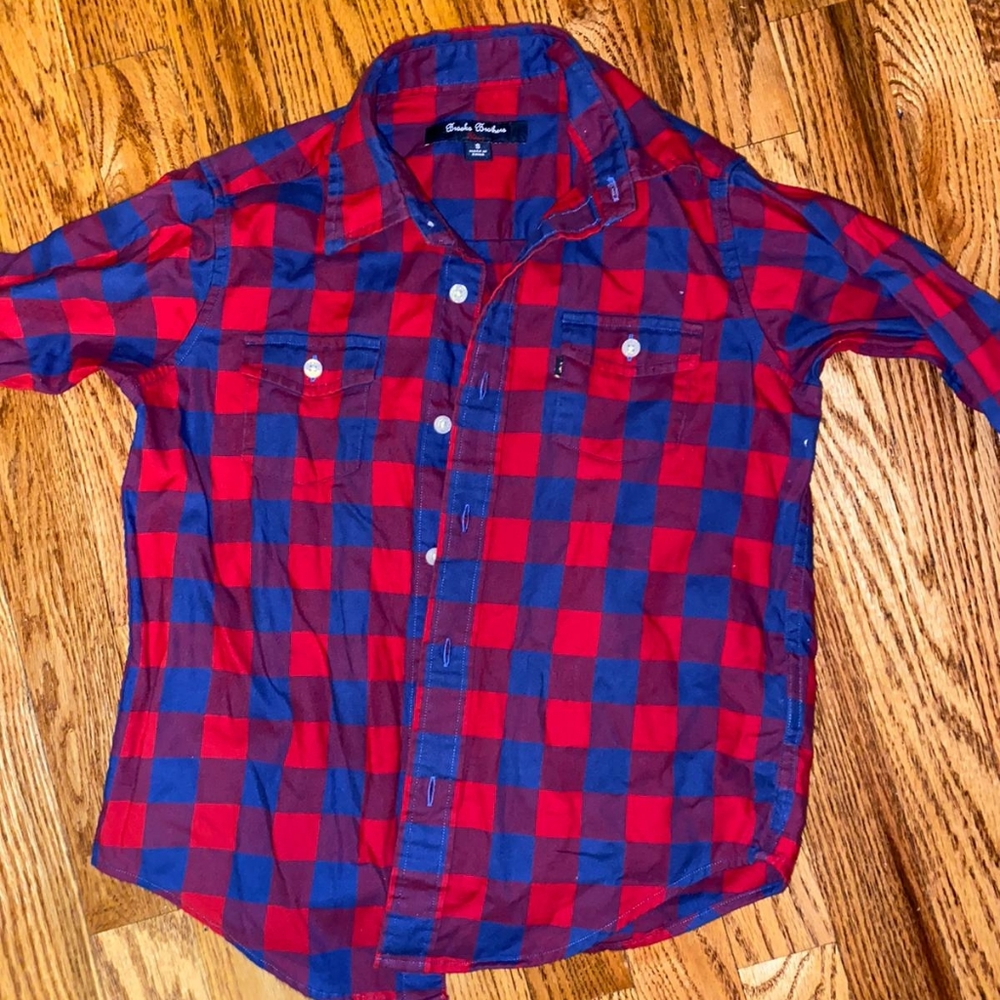 Brooks brothes boys Small shirt. 100% cotton